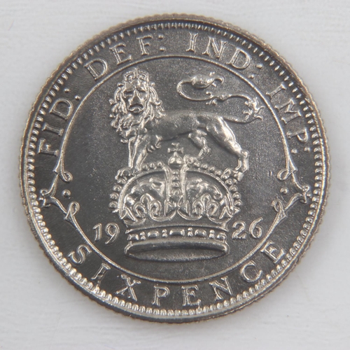 2051 - 1926 silver sixpence of George V - gVF.  UK P&P Group 0 (£6+VAT for the first lot and £1+VAT for sub... 