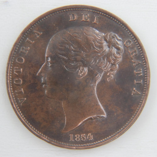 2066 - 1854 penny of queen Victoria - nEF.  UK P&P Group 0 (£6+VAT for the first lot and £1+VAT for subsequ... 