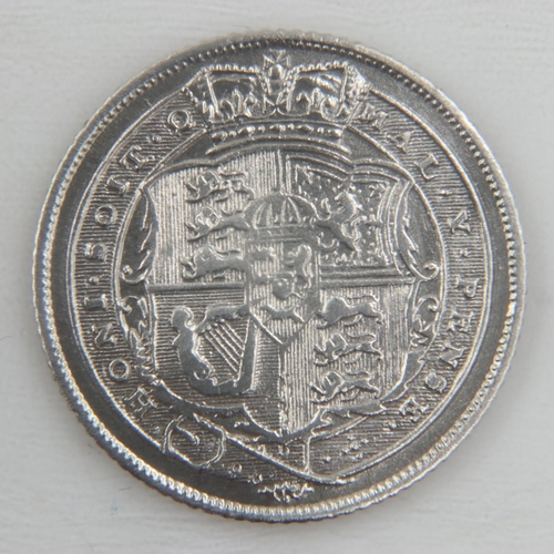 2068 - 1819 silver sixpence of George III - gVF.  UK P&P Group 0 (£6+VAT for the first lot and £1+VAT for s... 