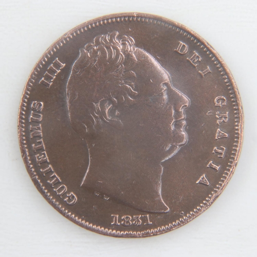 2071 - 1831 farthing of William IV - aVF.  UK P&P Group 0 (£6+VAT for the first lot and £1+VAT for subseque... 