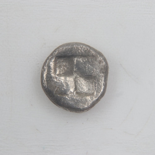 2072 - c300BC Greek silver hemiobol with archaic quadripartite - VF.  UK P&P Group 0 (£6+VAT for the first ... 