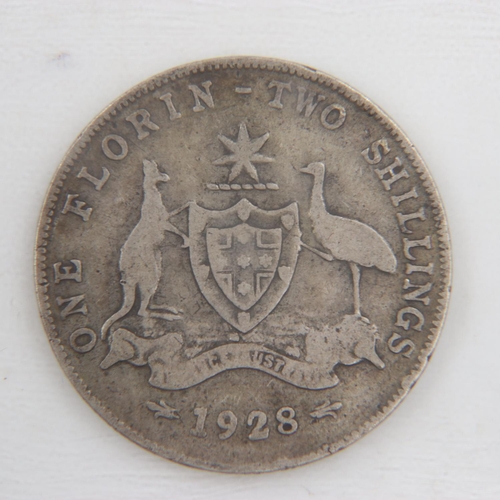 2078 - 1928 Australian florin of George V - nVF.  UK P&P Group 0 (£6+VAT for the first lot and £1+VAT for s... 