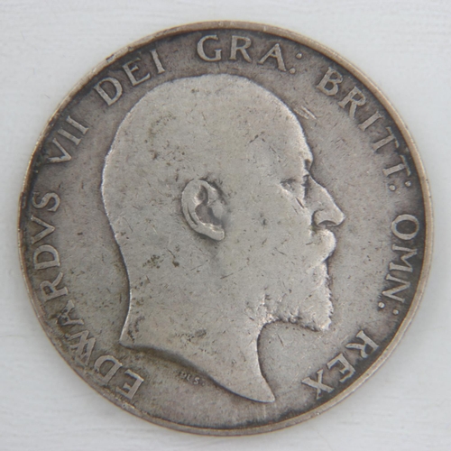 2096 - 1904 silver half crown key date of Edward VII - gF.  UK P&P Group 0 (£6+VAT for the first lot and £1... 