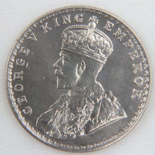 2100 - 1917 silver rupee of George V - gVF.  UK P&P Group 0 (£6+VAT for the first lot and £1+VAT for subseq... 