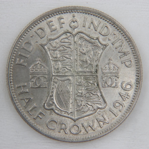 2105 - 1946 silver half crown of George VI - nEF.  UK P&P Group 0 (£6+VAT for the first lot and £1+VAT for ... 