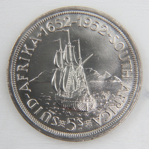 2139 - 1952 silver South African crown of George VI - EF.  UK P&P Group 0 (£6+VAT for the first lot and £1+... 