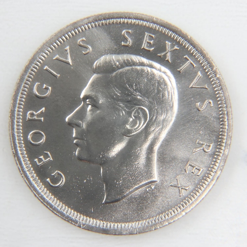 2139 - 1952 silver South African crown of George VI - EF.  UK P&P Group 0 (£6+VAT for the first lot and £1+... 