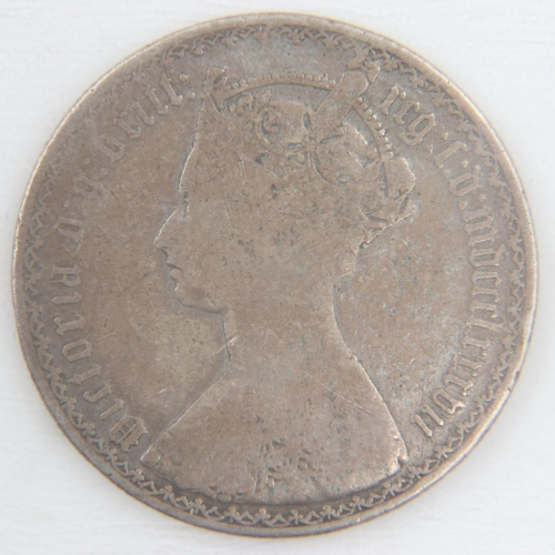 2146 - Gothic florin of queen Victoria - F.  UK P&P Group 0 (£6+VAT for the first lot and £1+VAT for subseq... 