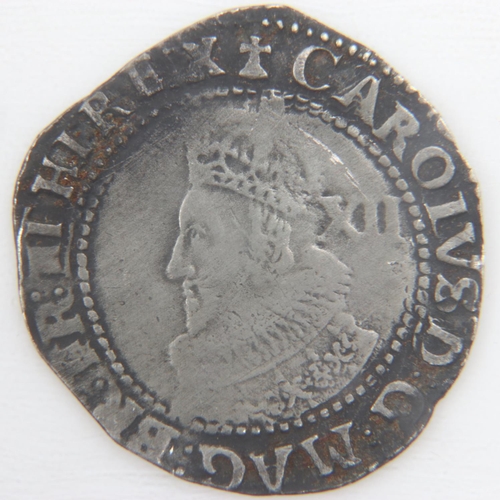 2153 - Charles I silver hammered shilling (bust 2) - VF.  UK P&P Group 0 (£6+VAT for the first lot and £1+V... 