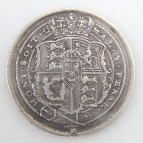 2167 - 1817 silver sixpence of George III - gVF.  UK P&P Group 0 (£6+VAT for the first lot and £1+VAT for s... 