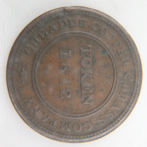 2172 - 1812 workhouse penny of Cheadle copper company - VF.  UK P&P Group 0 (£6+VAT for the first lot and £... 