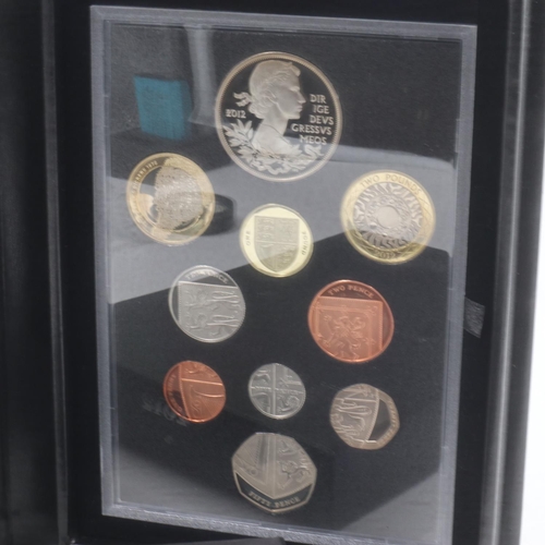 2195 - 2012 UK proof coin set. UK P&P Group 1 (£16+VAT for the first lot and £2+VAT for subsequent lots)