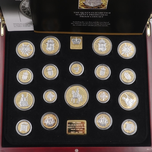 2208 - London Mint Office Queen Elizabeth Majesty Pre decimal proof coin set. UK P&P Group 2 (£20+VAT for t... 