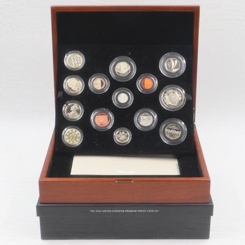 2212 - Royal Mint 2022 UK Premium proof set. UK P&P Group 2 (£20+VAT for the first lot and £4+VAT for subse... 