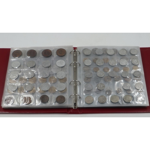 2224 - Folder of world coins: USA, Canada and France. UK P&P Group 2 (£20+VAT for the first lot and £4+VAT ... 