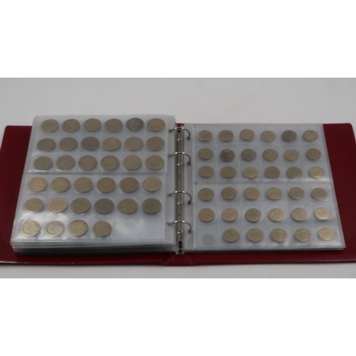 2224 - Folder of world coins: USA, Canada and France. UK P&P Group 2 (£20+VAT for the first lot and £4+VAT ... 