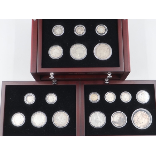 2260 - Danbury Mint The Complete Victoria Silver Coin Set. 18 coins in total. UK P&P Group 2 (£20+VAT for t... 