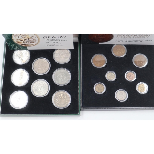 2283 - Low Mintage pre-decimal coin set, with English Crowns set 1951-81. UK P&P Group 1 (£16+VAT for the f... 