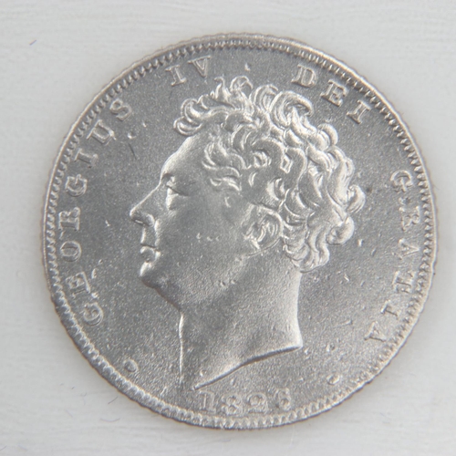 2304 - 1826 silver sixpence of George IV - gVF.  UK P&P Group 0 (£6+VAT for the first lot and £1+VAT for su... 