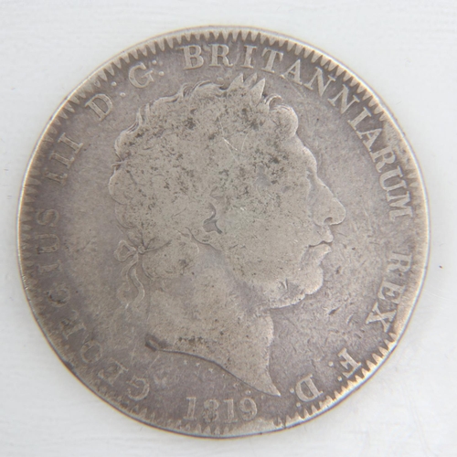 2310 - 1819 silver crown of George IV - gF.  UK P&P Group 0 (£6+VAT for the first lot and £1+VAT for subseq... 