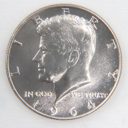 2329 - 1964 silver JFK half dollar - EF.  UK P&P Group 0 (£6+VAT for the first lot and £1+VAT for subsequen... 