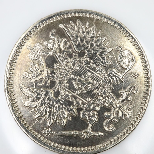 2337 - 1898 silver 25 pennia of Finland - EF.  UK P&P Group 0 (£6+VAT for the first lot and £1+VAT for subs... 