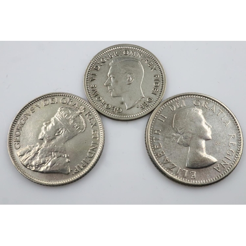 2360 - Three colonial silver coins - circulated.  UK P&P Group 0 (£6+VAT for the first lot and £1+VAT for s... 