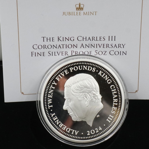 2404 - Cased King Charles III Fine silver proof coin. UK P&P Group 1 (£16+VAT for the first lot and £2+VAT ... 