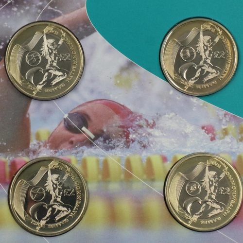 2410 - 2002 Commonwealth Games commemorative four-coin souvenir set. UK P&P Group 1 (£16+VAT for the first ... 