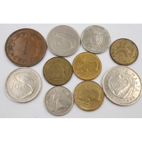 2416 - Greece, Cyprus and Malta, 20th century coins including high denominations. UK P&P Group 1 (£16+VAT f... 