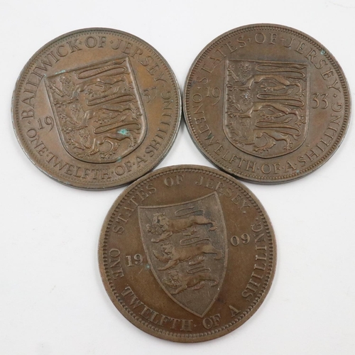 2418 - Isle of Man and Jersey: 20th century pre-decimal, decimal and bronze coins. UK P&P Group 1 (£16+VAT ... 