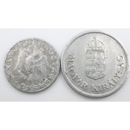 2421 - World coins including South American and Asian countries. UK P&P Group 1 (£16+VAT for the first lot ... 