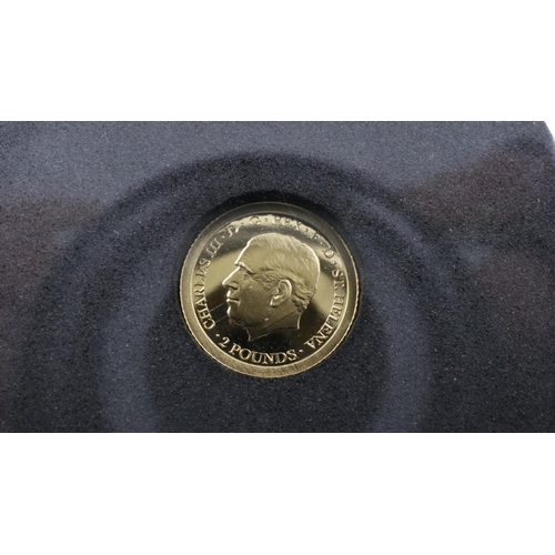 2427 - Two 2024 Una & The Lion gold proof 0.5g coins. UK P&P Group 1 (£16+VAT for the first lot and £2+VAT ... 