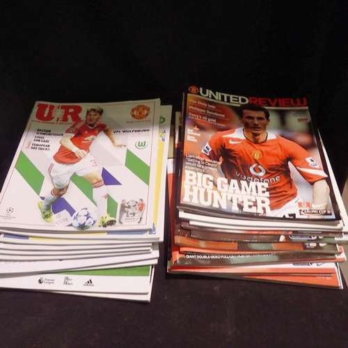 1057 - Selection of twenty Manchester united programmes from December 2005-2019. Not available for in-house... 