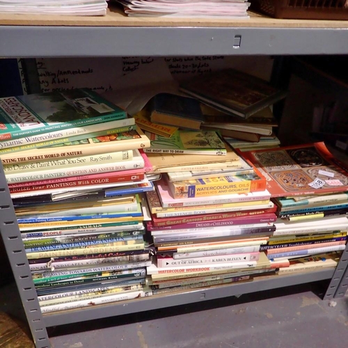 1058 - Shelf of predominantly art related books. Not available for in-house P&P