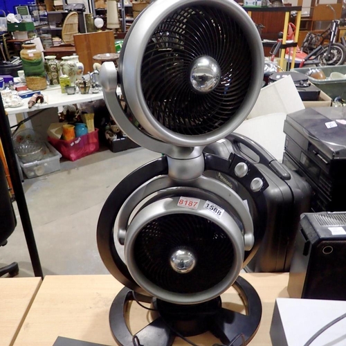 1588 - Babyliss dual rotating fan. All electrical items in this lot have been PAT tested for safety and hav... 