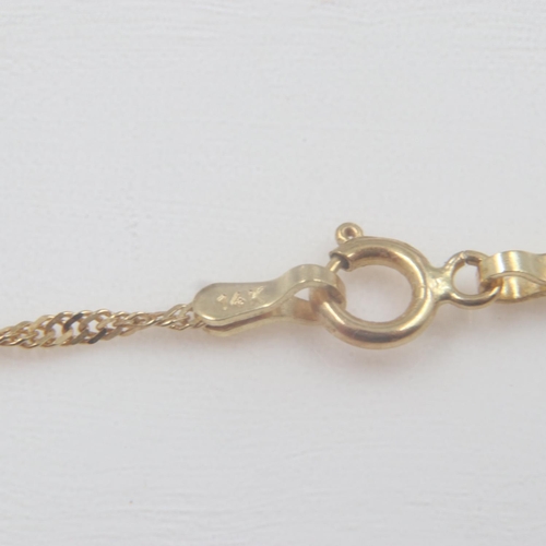 24 - 14ct gold neck chain, twist link, L: 49 cm, 1.7g. UK P&P Group 0 (£6+VAT for the first lot and £1+VA... 