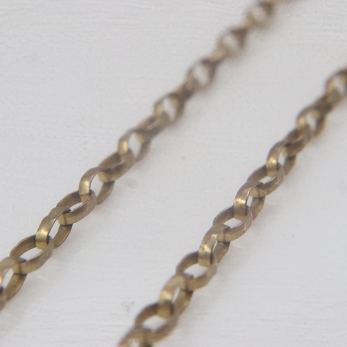 43 - 9ct gold neck chain, L: 57 cm, 2.2g. UK P&P Group 0 (£6+VAT for the first lot and £1+VAT for subsequ... 