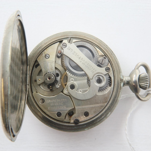 66 - WWII navy issue stop watch, stamped HS-7  2321 verso, working at lotting. UK P&P Group 1 (£16+VAT fo... 