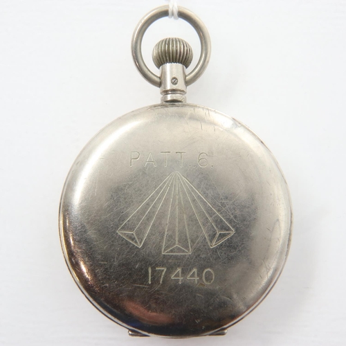 67 - WWII navy issue PATT. 6 Asdic anti submarine stopwatch , stamped 17440, working at lotting. UK P&P G... 