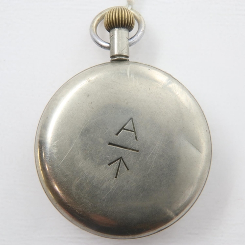 70 - WWI RFC pilot pocket watch mark IV 8 day with Electa movement, working at lotting. UK P&P Group 1 (£... 