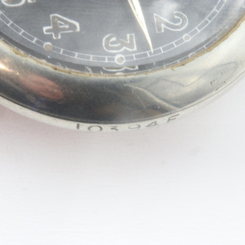 79 - H WILLIAMS LTD: WWI military issue pocket watch stamped 103945 to dial and verso, working at lotting... 