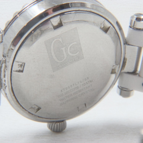 108 - GC GUESS COLLECTION: ladies white ceramic watch, model X7007L1S, working at lotting up. UK P&P Group... 