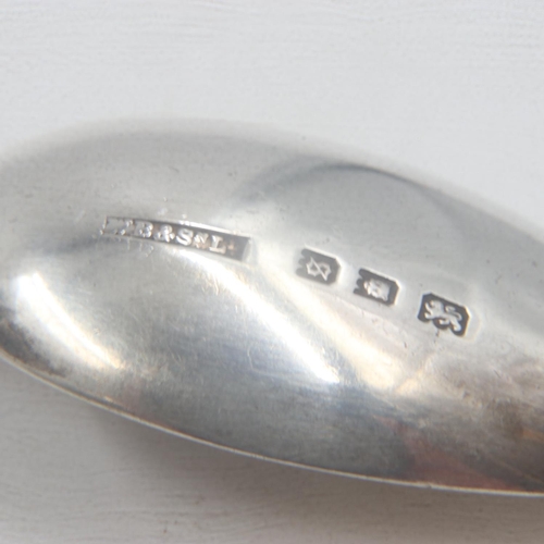 116 - Cased set of six hallmarked silver teaspoons, maker WB & SH Ltd, 54g. UK P&P Group 1 (£16+VAT for th... 