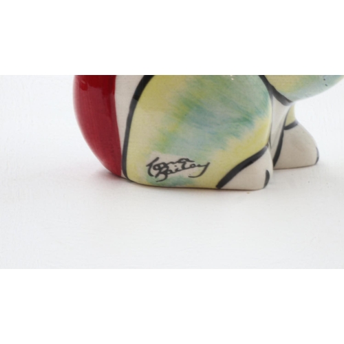 239 - Lorna Bailey butterfly cat, no cracks or chips, H: 13 cm. UK P&P Group 1 (£16+VAT for the first lot ... 