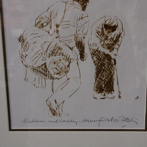 175 - Harold Riley (1934-2023): two artist signed limited edition prints, Jack Nicklaus '66 (image 17 x 22... 