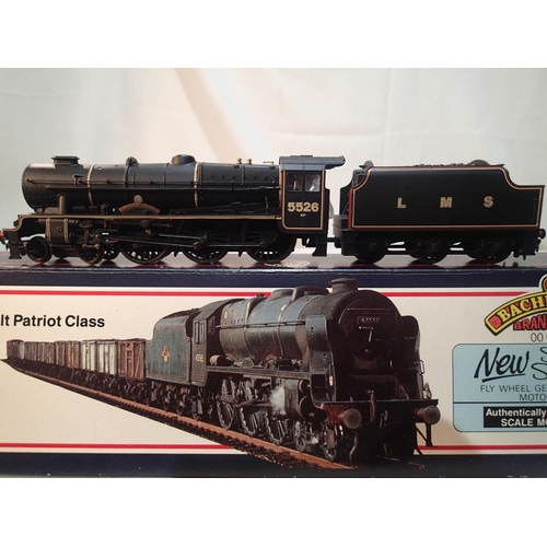 2379 - Bachmann OO gauge, 31-202, Patriot, 5526, Morecombe & Heysham, LMS lined black, excellent condition,... 