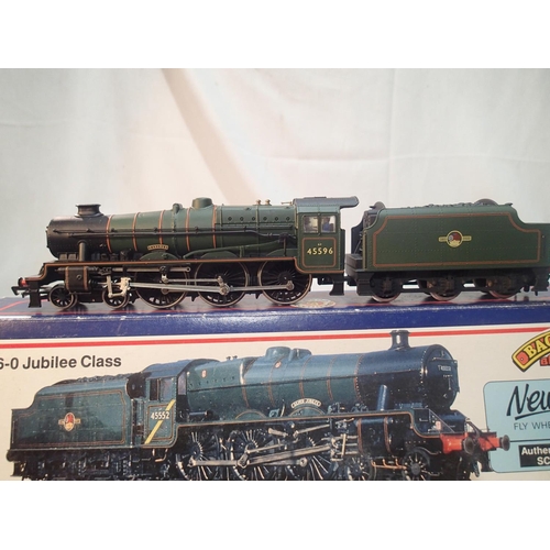 2380 - Bachmann OO gauge, 31-153, Jubilee, 45596, Bahamas, green, late crest, as preserved, excellent condi... 