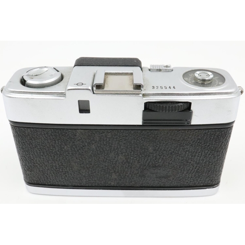 112 - Olympus Pen S camera body with accessories and guide. UK P&P Group 1 (£16+VAT for the first lot and ... 