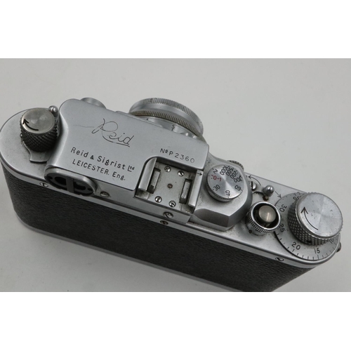 114 - Reid & Sigrist range finder camera with Taylor Hobson lens and case. UK P&P Group 1 (£16+VAT for the... 